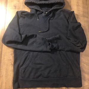 UNIQLO indigo terry cloth sweater